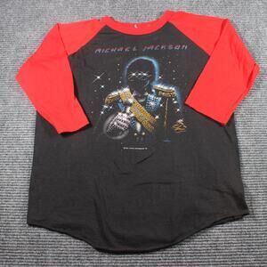1984 Michael Jackson Victory Tour Raglan Tee Pepsi ©Triumph X-Large